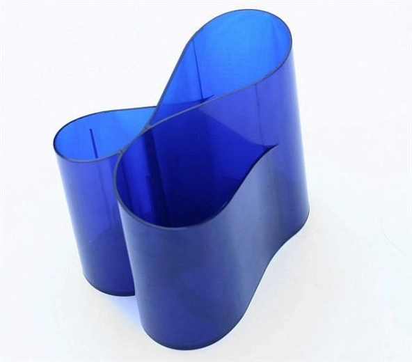ICO Lux Pen Holder, Transparent Blue