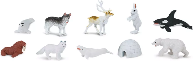 Safari Ltd. Arktika – miniatuurloomade komplekt (48 tk)