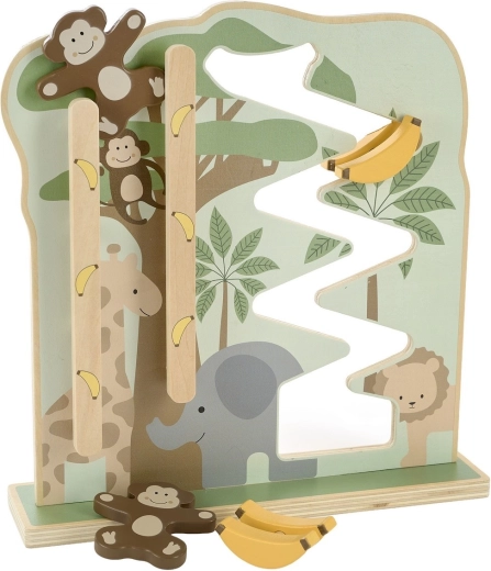 Jabadabado wooden motor skills track monkey and bananas