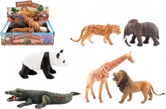 Plastist safariloomade komplekt (11–17 cm)