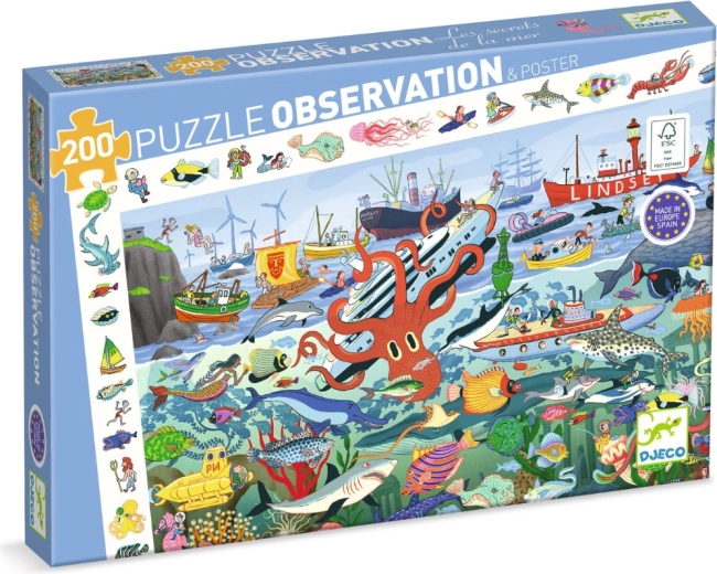 Djeco puzzle Mystery of the Sea 200 pieces