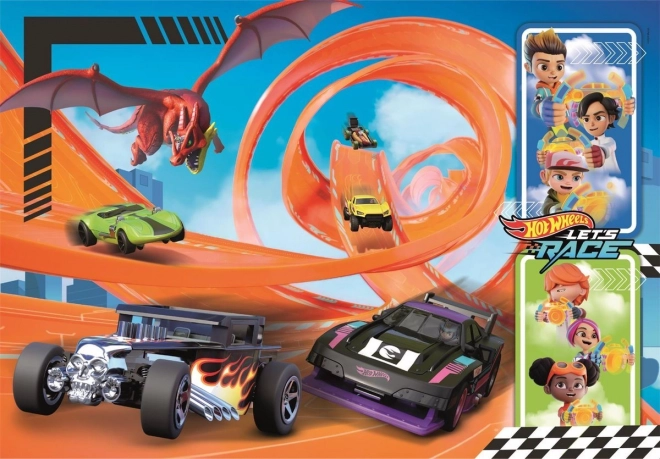 Hot Wheels Puzzle 104 Pieces Super Color