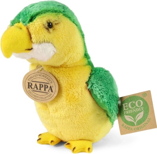 Pehme papagoi roheline 15 cm eco‑friendly