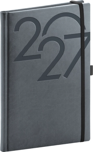 Notique nädalane märkmik Ajax 2027 must 15 × 21 cm
