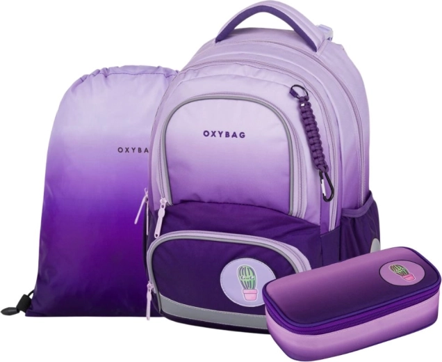 Oxybag OXY NEXT Purple school set, 3 pcs