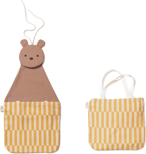 Play&Go toto seinakorraldaja ja kott Bear