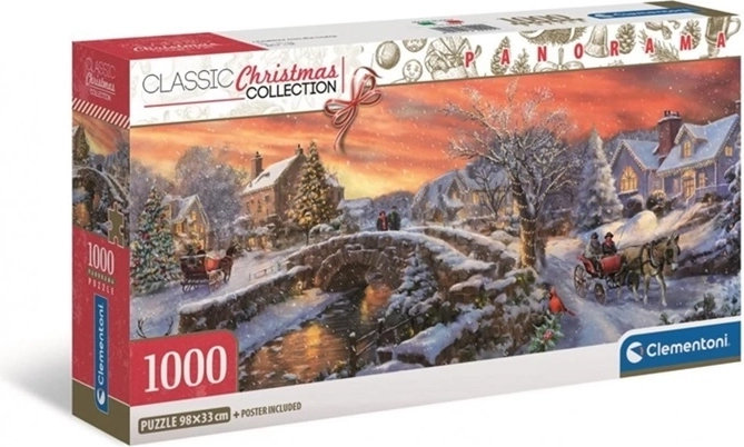 Clementoni Panorama Puzzle Christmas Village 1000 Pieces