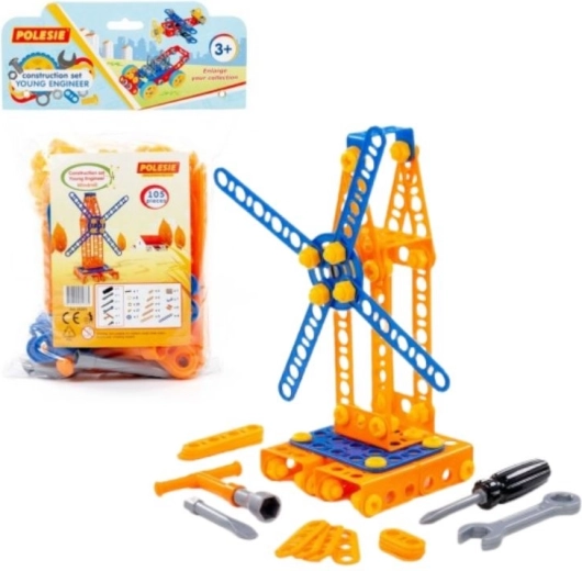Young Engineer Construction Set – Windmill, 105 pieces