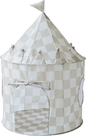 3 Sprouts children's tent recycled checkerboard beige