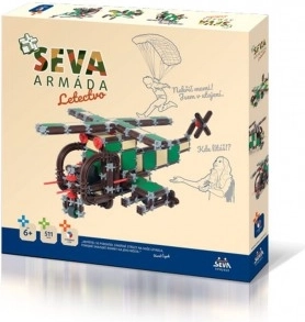 Konstruktor SEVA ARMEe Lennundus plastist 511 detaili karbis 35x33x5 cm