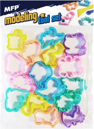 Plastikust loomakujulised vormid - komplekt 16 tk