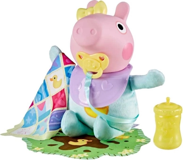 Põrsas Peppa interaktiivne beebi Evie, pehme nukk, 28 cm