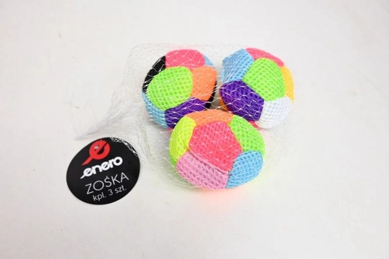 Enero zoška (footbag) värviline komplekt 3 tk