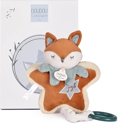 Doudou kinkekomplekt: plüüslis rebane Timo uinutusmeloodiaga 16 cm