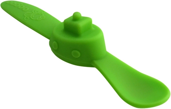 Oogaa green boat baby spoon