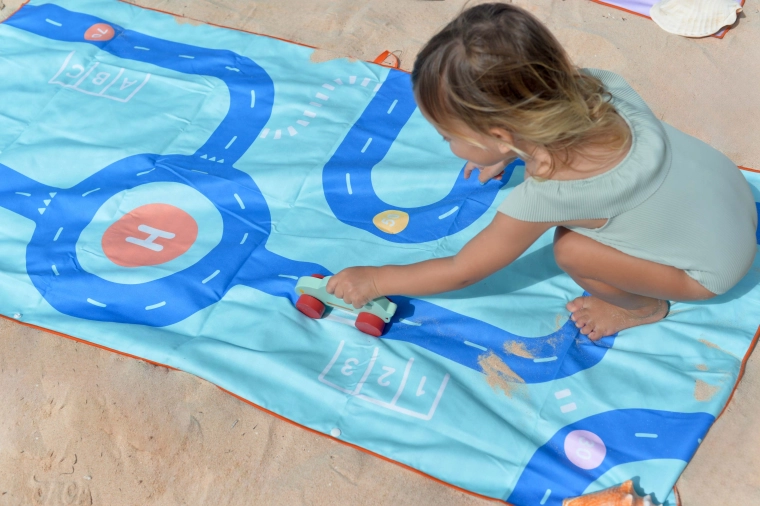 Quut laste rannarätik ja mängumatt tee m 140 × 70 cm
