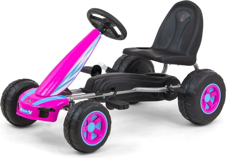 Laste pedaalidega motokart MILLY MALLY Viper roosa