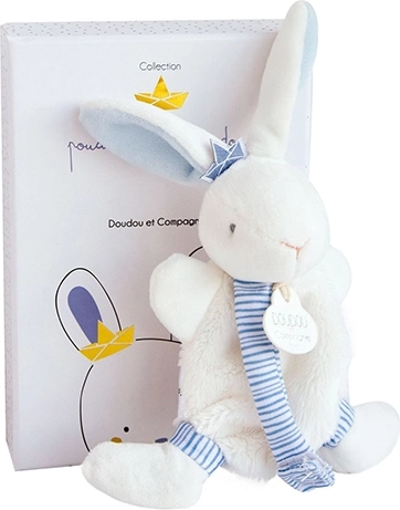 Kinkekomplekt jänkukese ja lutihoidikuga, sinine 15 cm