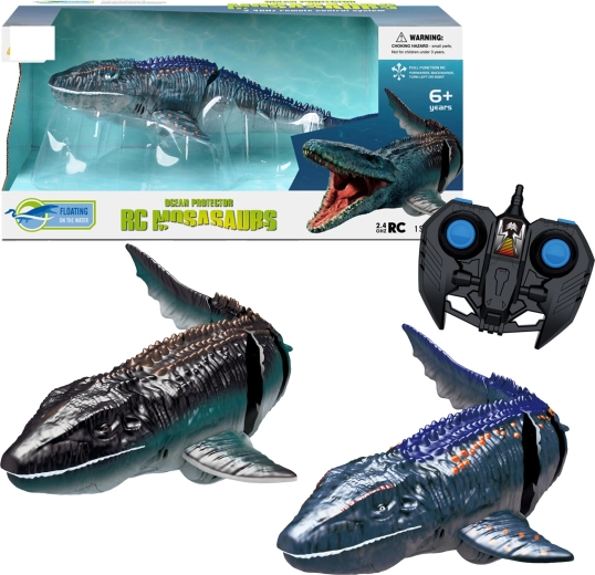 R/C Mosasaurus realistliku liikumisega, veekindel 2,4 GHz