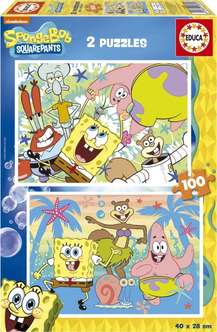 Pusle SPONGEBOB 2×100 tükki