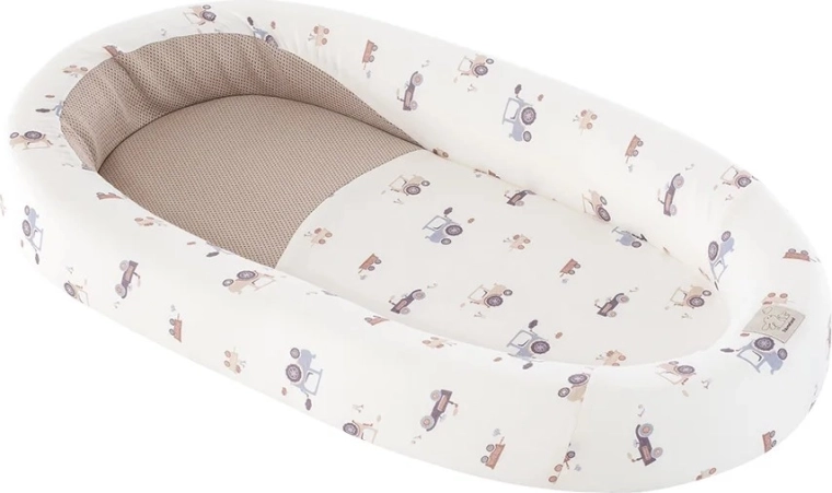 Träumeland baby nest Home Air Little Farm blue