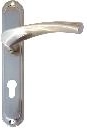 ATENA Door Hardware with Cylinder 72, Matte Nickel
