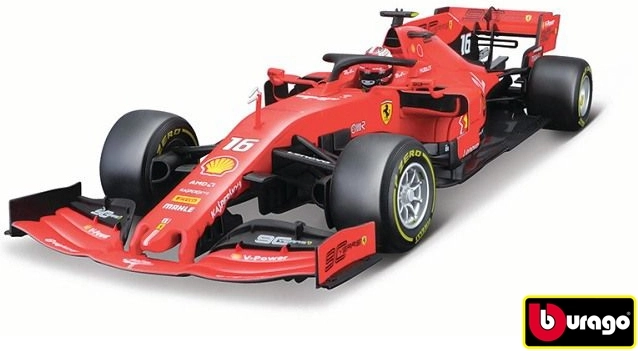Bburago Ferrari SF90 F1 2019 Charles Leclerci automudeli 1:18