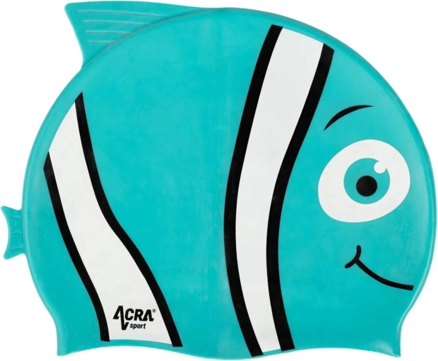 Acra laste silikoonist ujumismüts Nemo türkiissinine - 1 tk
