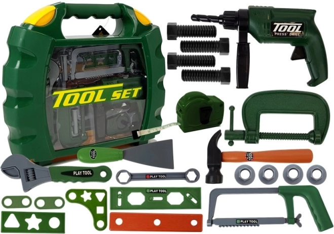 Kids' Tool Set in a Carry Case – Green