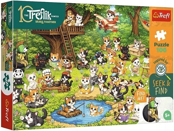 Trefl Seek and Find puzzle Cat World 100 pieces