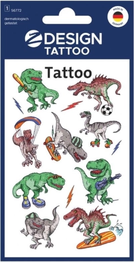 Laste ajutised dinosauruste tätoveeringud