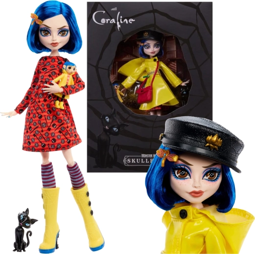 Kogujanukk Monster High Skullector CORALINE Jones 27 cm tarvikutega