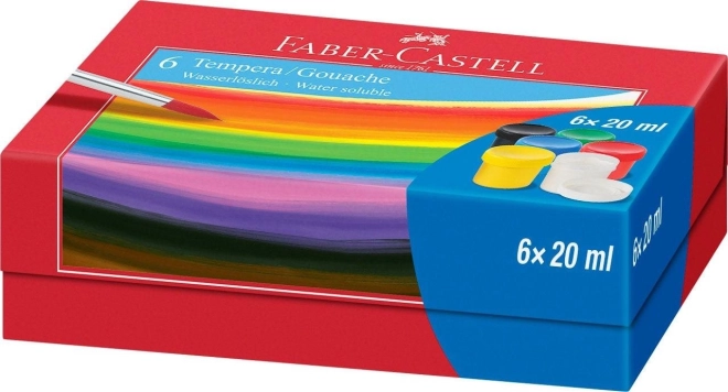 Temperavärvid Faber-Castell 6x20 ml
