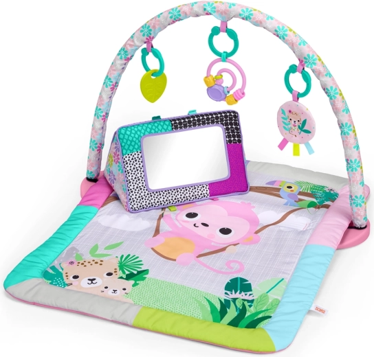 Bright Starts Treetop Bloom Play Mat for Motor and Sensory Development