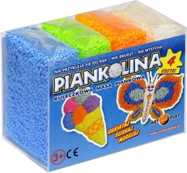 Piankolina creative foam clay – 4 blocks, blue