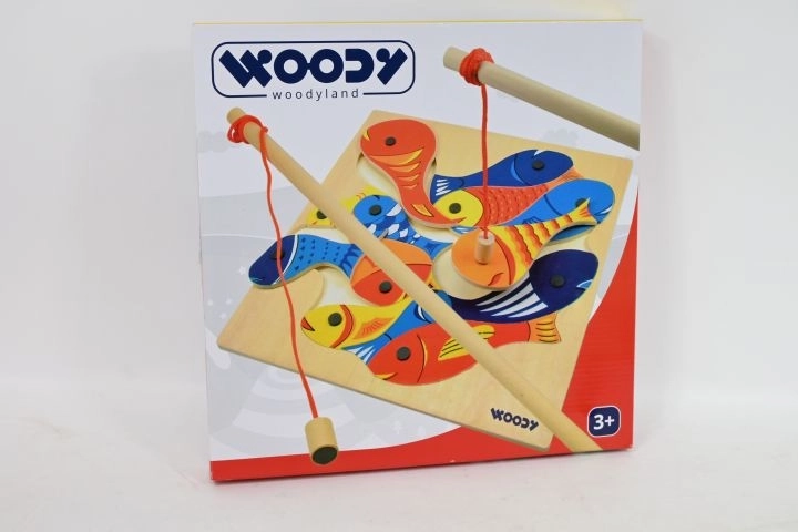 Woodyland Magnetic Fishing Game with Rod