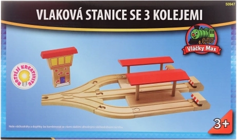 Max Trains Train Station with 3 Tracks
