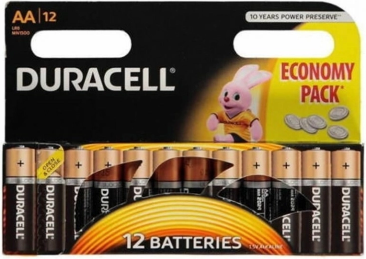Leelispatareid AA DURACELL MN1500, pakendis 12 tk