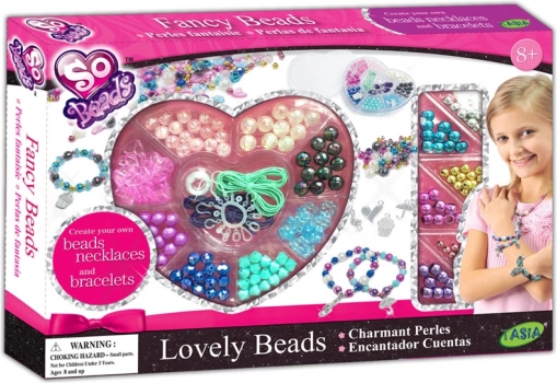 Tasia bead set for making bracelets and necklaces for kids