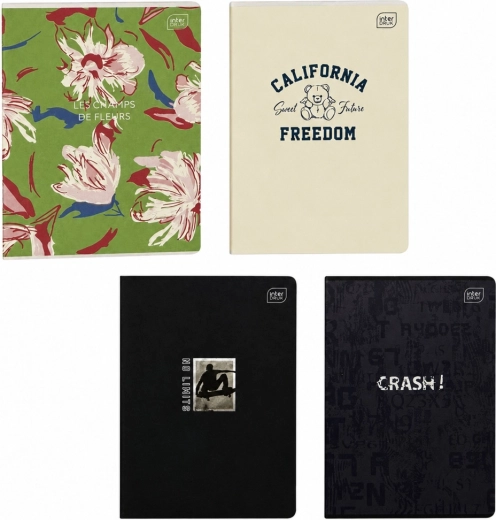 School notebook A5, wide-ruled, 80 sheets, assorted designs Interdruk - 1 piece