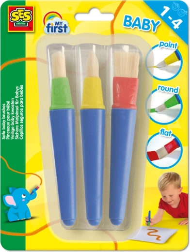 Minu esimene maalimine – laste pintslite komplekt, 3 tk