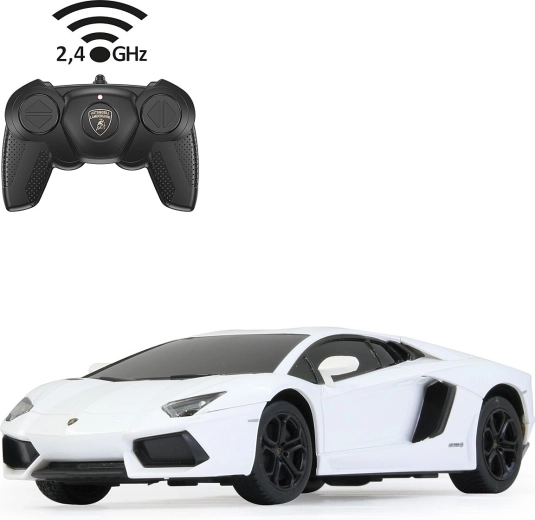 Radio-controlled Lamborghini Aventador car 1:24 white