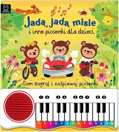 Jadą, jadą misie ja teised lastelaulud – klaverikesega raamat
