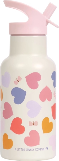 A Little Lovely Company stainless steel drinking bottle 350 ml – hearts