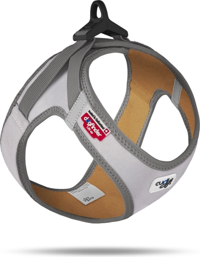 Curli helkiv ja helendav koerarakmed Glow reflective gray 3XS (1,5–3 kg)