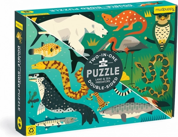 Kahepoolne puzzle Mudpuppy Maapealsed ja merelised kiskjad