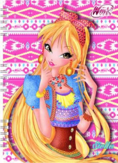 A5 Notebook WinX Club 120 pages with spiral binding - 1 piece