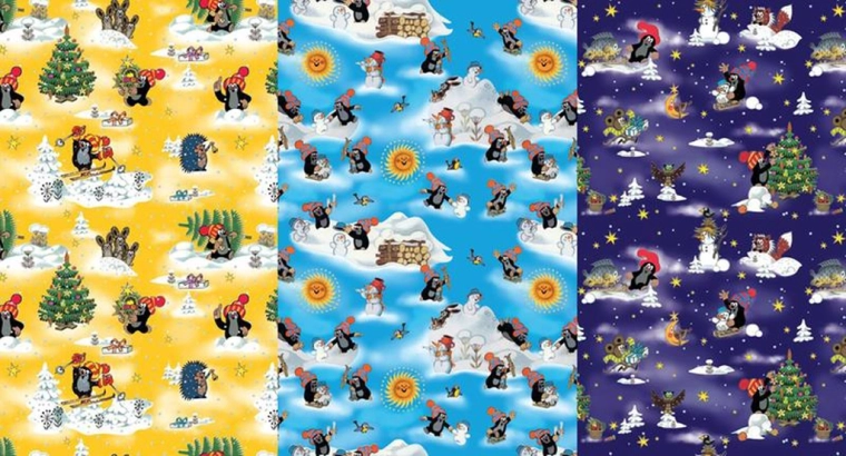 Pakkepaber KRTEK motiiviga 0,7 × 2 m, motiivide valik