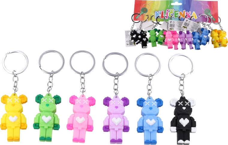 Colorful Bear Keychain
