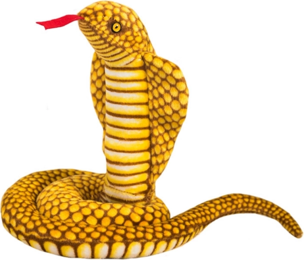 Plüüsist madu King Cobra Yellow 100 cm maskott